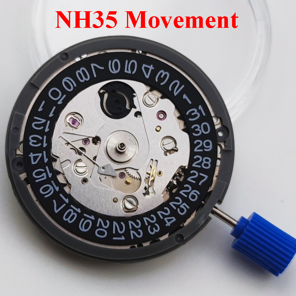 NH35 Movimento de Alta Precisão Relógio Mecânico Automático de Pulso Data do Dia Relógios de Pulso 3.0or3.8 relógio Coroa