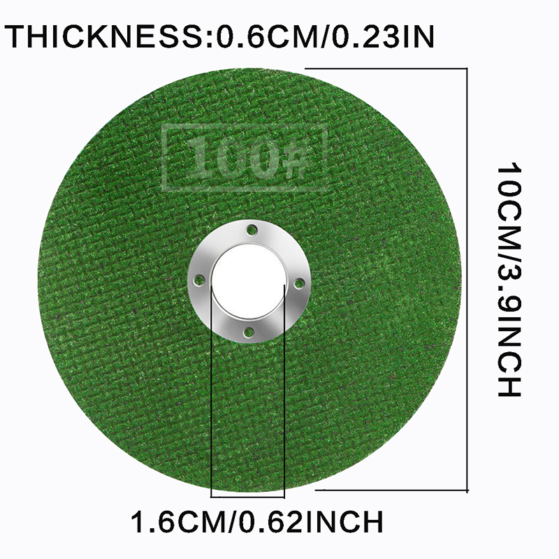 100mm Grinding Wheel Thickened Cutting Disc Stainless Steel Abrasive Polishing Pad for Stone Marble Granite Iron Alloy Cerme
