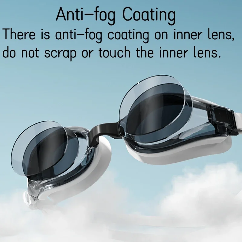 Schwimmbrille, professionelle wasserdichte Schwimmbrille, Antibeschlag, 100 % UV-Schutz, kein Auslaufen, für Erwachsene, Männer, Frauen, Jugendliche