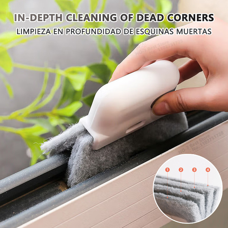Gap-Reinigungsbürste, Fenster-Aussparungs-Reinigungsbürste, Multifunktions-Reinigungswerkzeug für die Küche, Allzweck-Gadget, minimalistisches Design