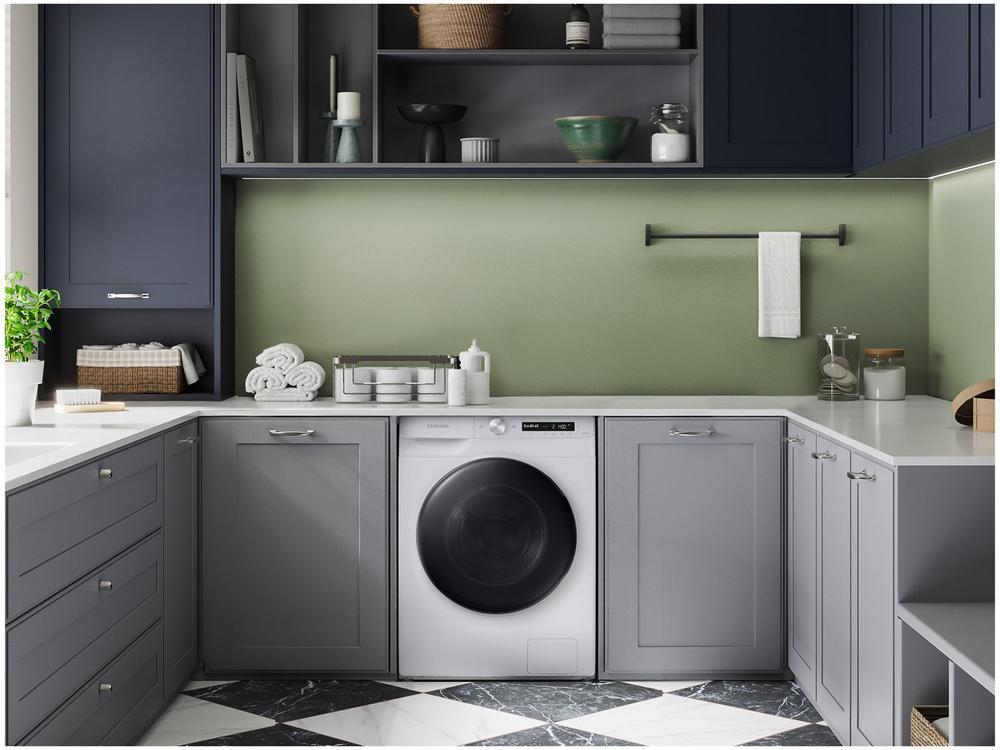 Lava e Seca Smart Samsung WD13T 13kg Digital Inverter 3 em 1 Água Quente e Fria Branca - 110V