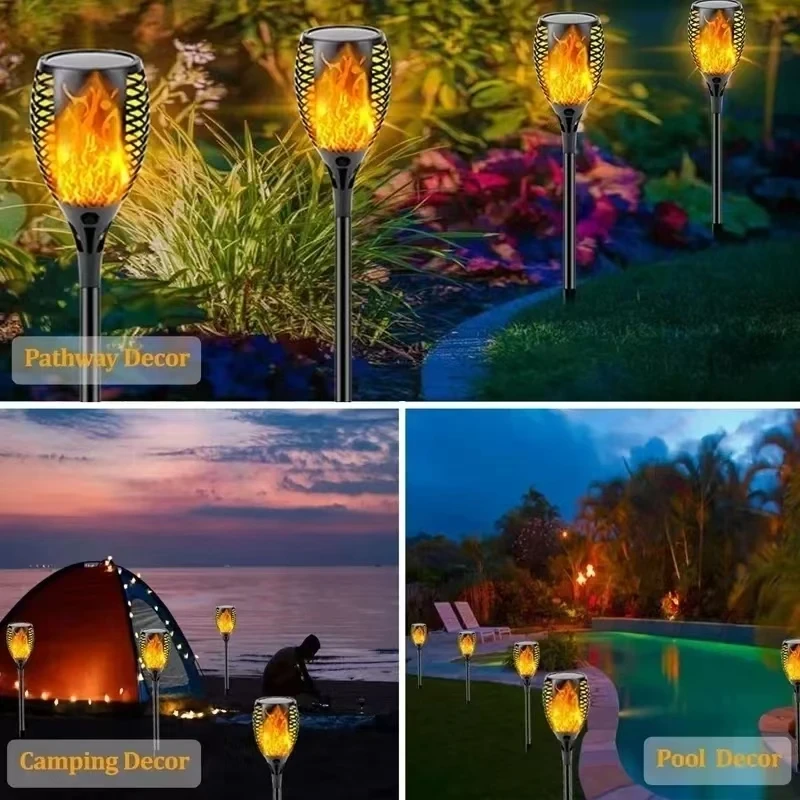 Lámparas solares para exteriores, lámpara Solar Led, luces para exteriores, Sensor impermeable, iluminación de luz, focos navideños externos para jardín, pared