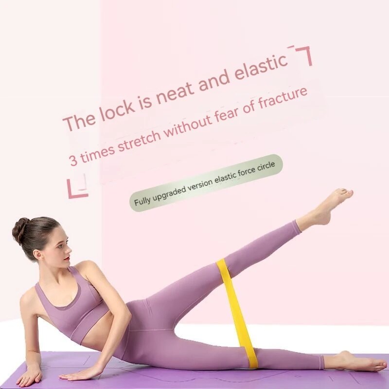 Mini bande de fitness en latex, bande commandée, bande de rallye, entraînement de force, hanche, cercle commandé