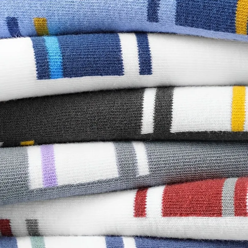 5 Paar Socken Herren Mitte der Wade Frühling und Herbst Sport Schweiß Anti-Geruch-Herren Socken dünne Sports ocken