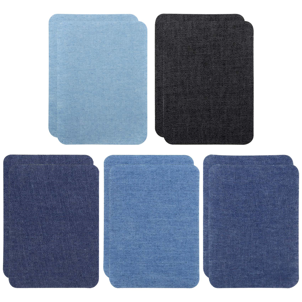 Newest 10Pcs Thermal Sticky Iron On Mending Patches Jeans Bag Hat Repair Decor Design