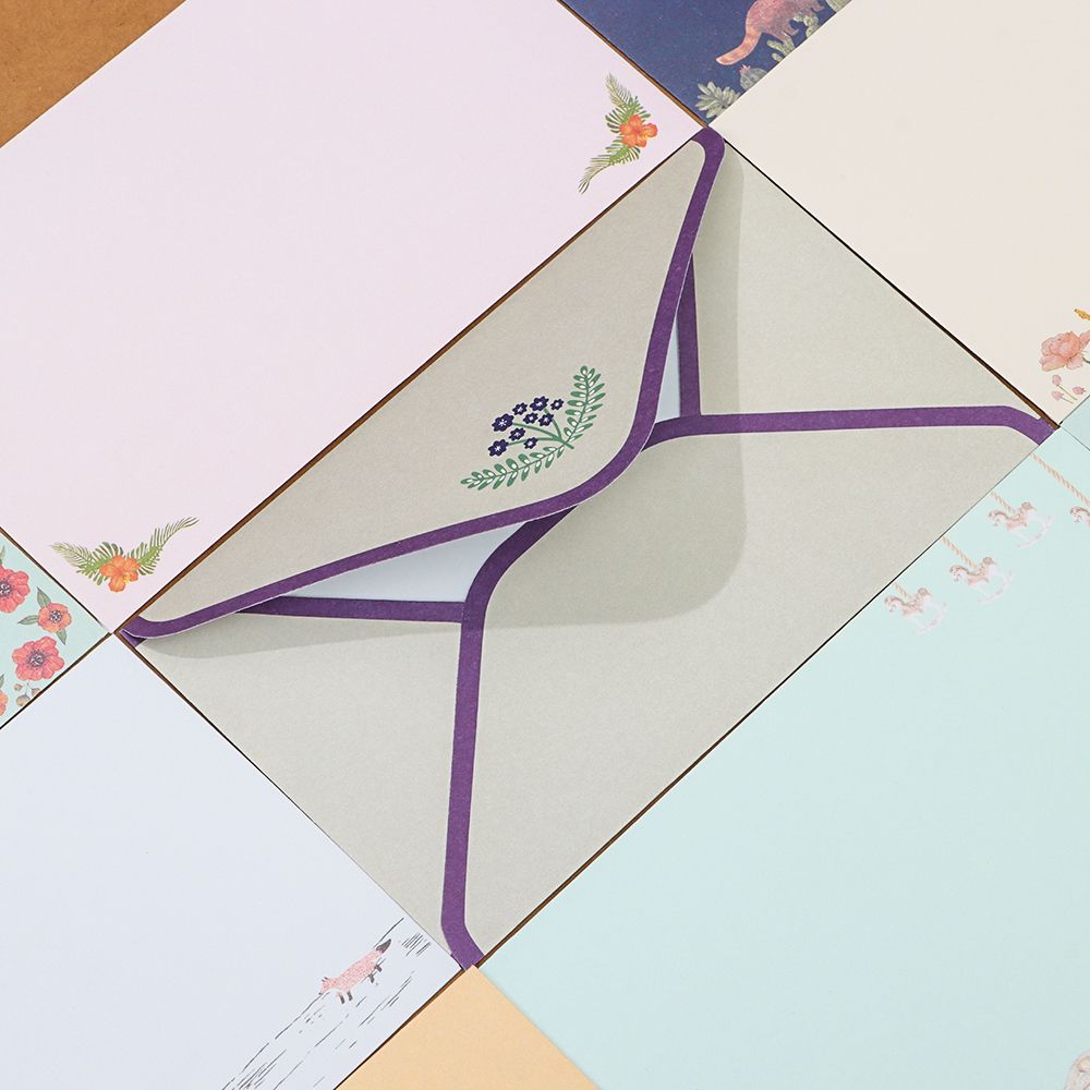 3 шт., бумажные конверты с цветочным принтом, 6 шт.