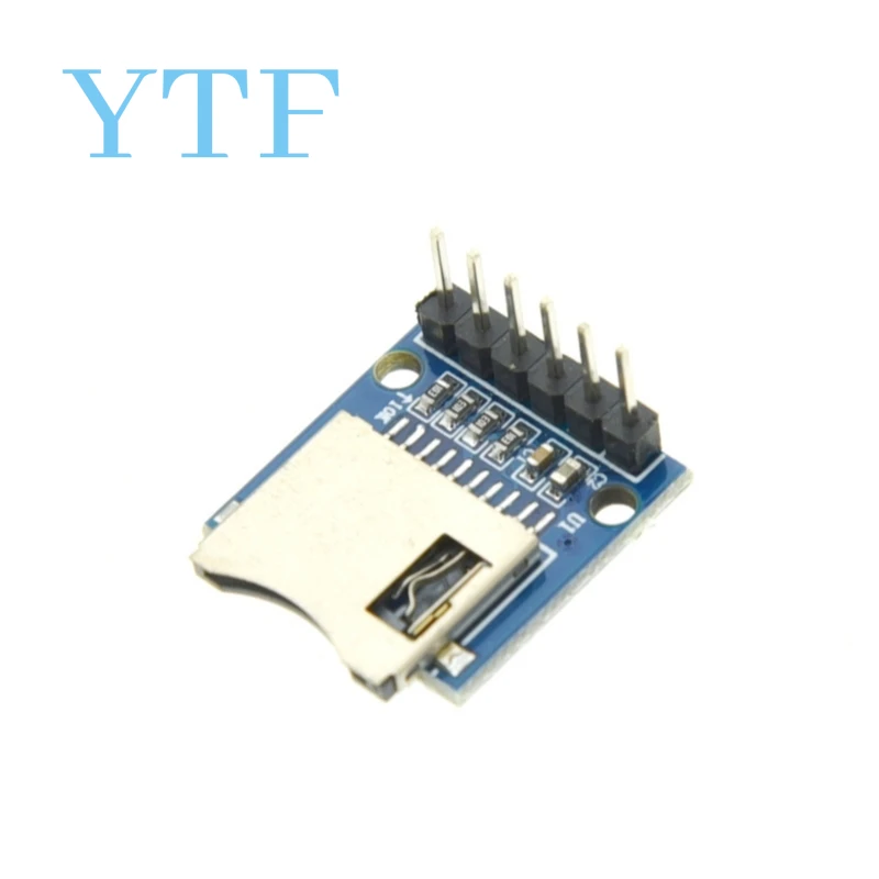 Módulo de tarjeta Micro SD, lector/escritor de tarjetas TF, interfaz SPI con Chip de conversión de nivel para Arduino ARM AVR, 1-50 Uds.