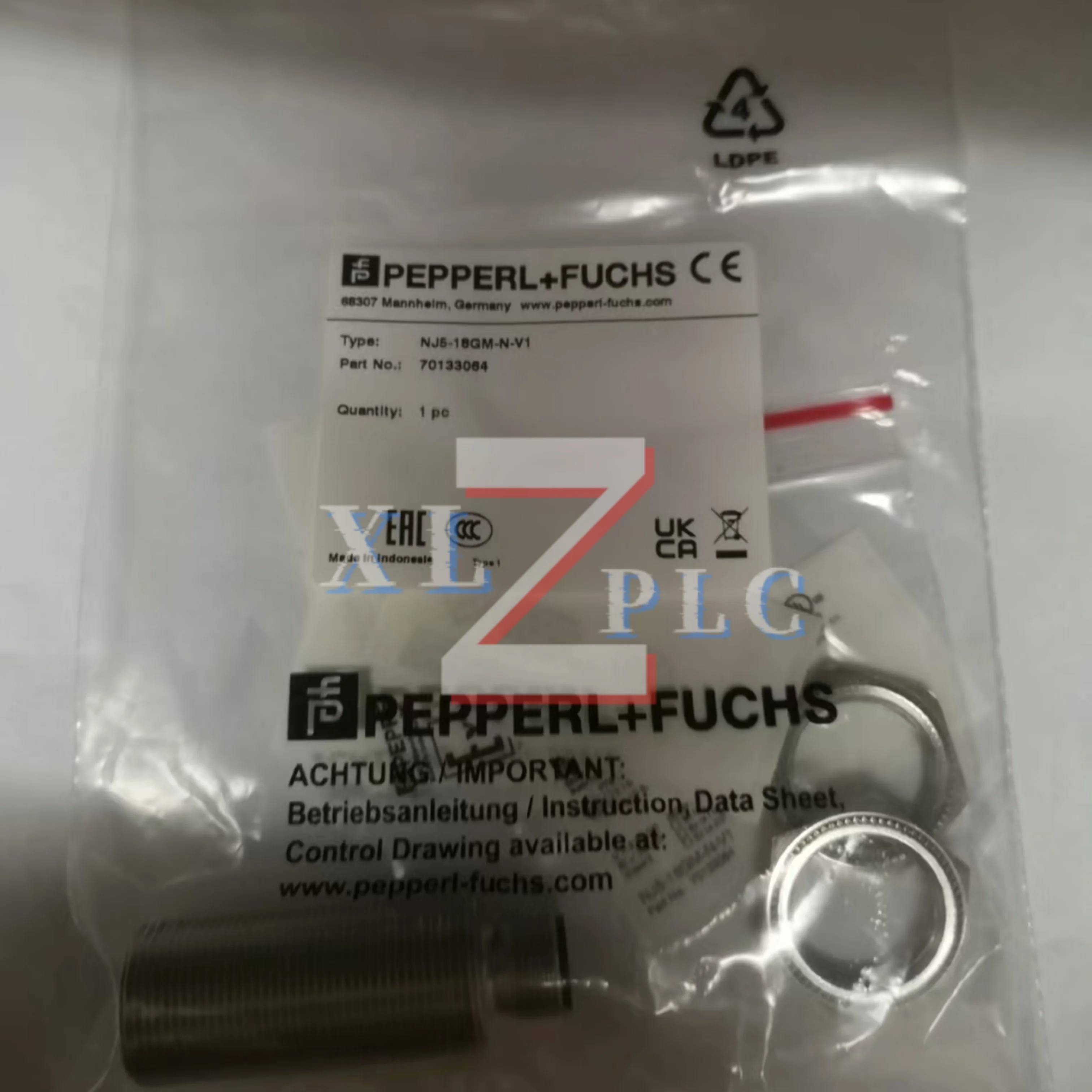 Sensor de proximidade indutivo novo original NJ5-18GM50-A2-V1 NJ5-18GM-N-V1