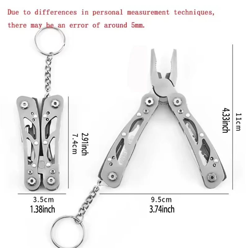 ยุทธวิธีอเนกประสงค์ซ่อม,MINI แบบพกพาพับคีม,พับ multitool กระเป๋ามีดคีมการล่าสัตว์กลางแจ้ง survival Rescue