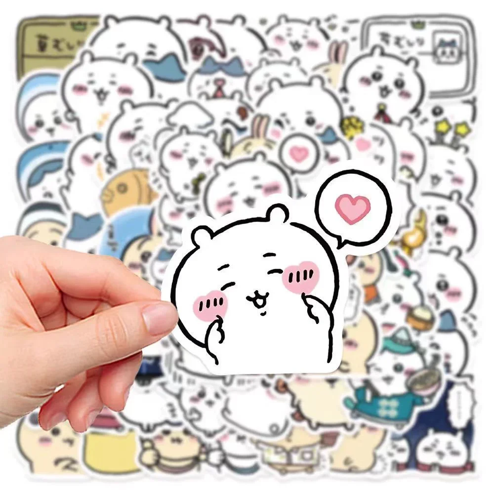 60/100 pz Anime Chikawa Divertenti Adesivi Decorativi Carino Hachiware Usagi FAI DA TE Bagagli Telefono Del Computer Portatile Graffiti Adesivo Per Bambini giocattoli