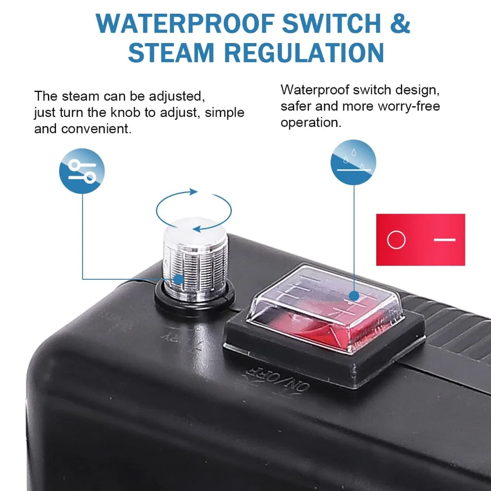 Máquina de limpieza a vapor para el hogar, piezas de aire acondicionado, herramientas de lavado, función ajustada, limpiador a vapor portátil para el hogar