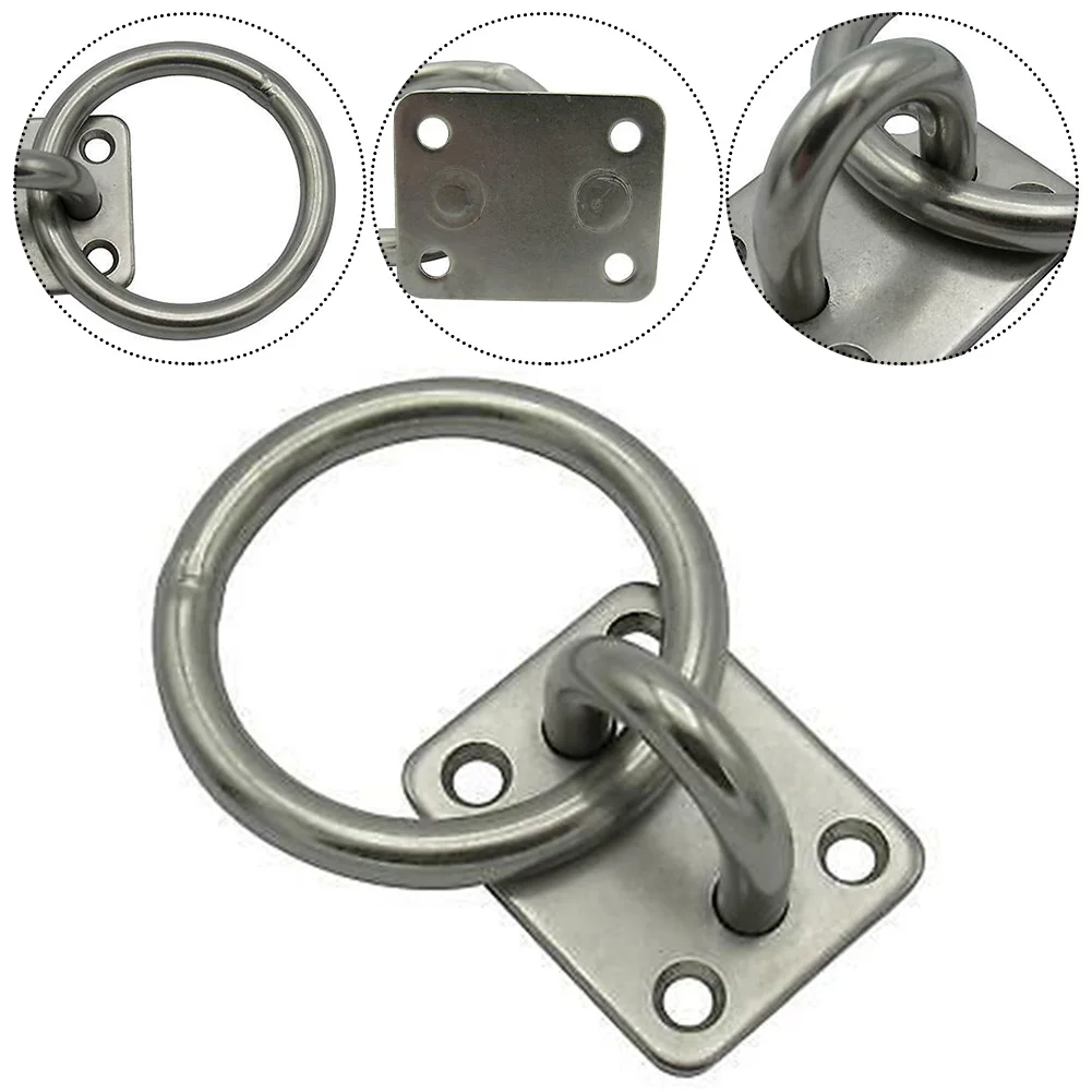 Edelstahl Universal mit Ring Marine Eye Plate Stabil Bester Rostschutz Bootskabinenzubehör