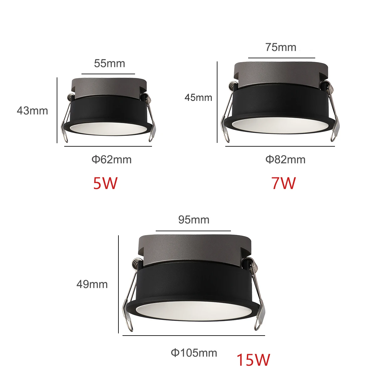 Zigbee DALI-foco LED COB inteligente empotrado, 5 CCT, conmutable, ultrafino, antideslumbrante, regulable, lámpara de techo de aluminio de alto CRI 95