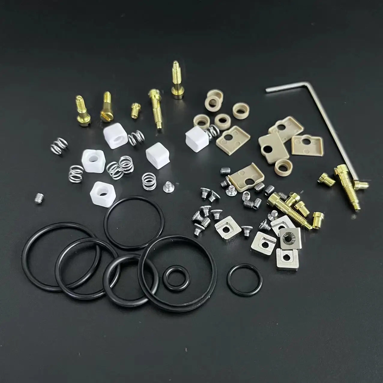 Auto ZX II piezas de repuesto, tornillo de anillo redondo negro, Pin BF, electrodos de latón, juntas aislantes para sensores de oxígeno Z(Zeus)X/Mesh