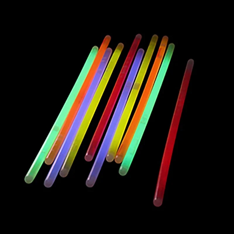 50/100 stuks Light Glow Stick Party Supply Ketting Armbanden Bruiloft Bar Light Stick voor Feestelijk Concert Party Logo afdrukken