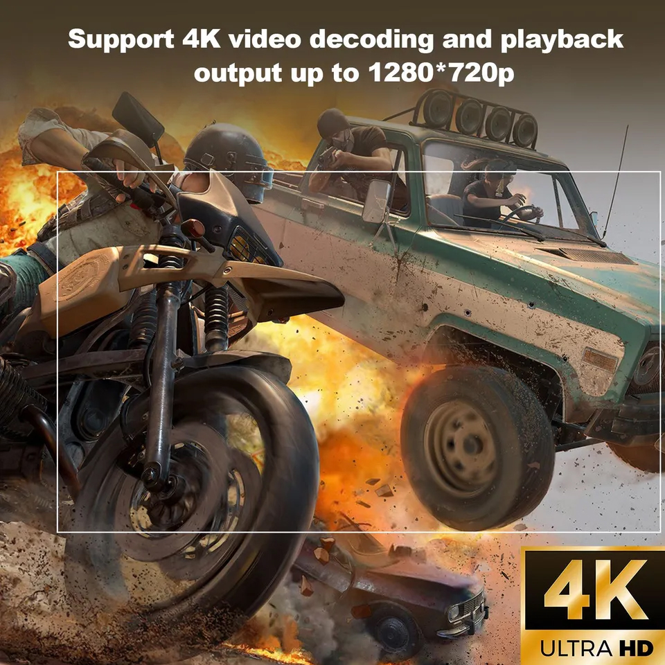 Ourdoor Smart P30PRO Mini Projector Linux System WiFi6 BT 5.0 Support 4K 1280*720P Smart Home Cinema Outdoor Portable Projector