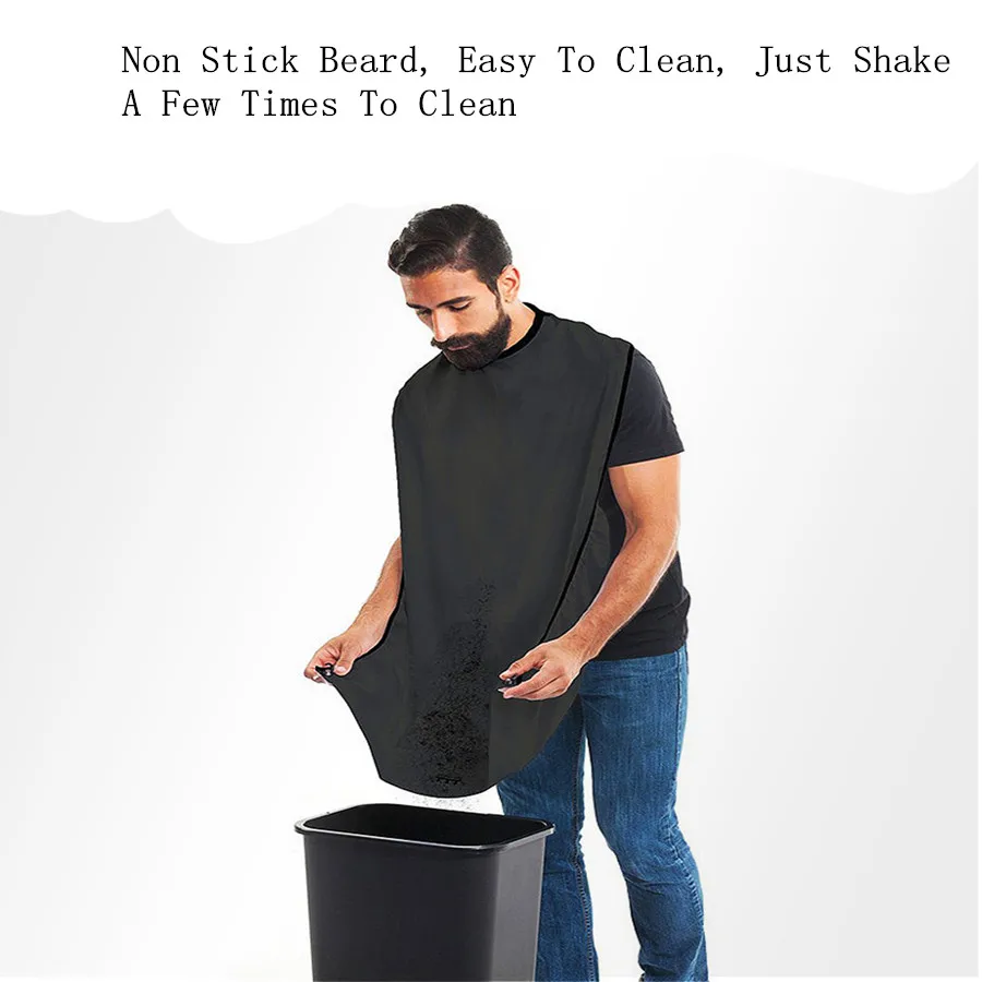 Bavaglino per barba antigoccia, bavaglino da barba, grembiule per barba, scialle per barba antiaderente, bavaglino per tagliare la barba con forte ventosa, un must-have g