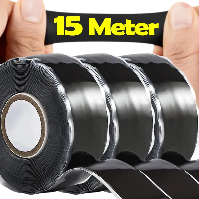Cinta de silicona autofusible impermeable para detener fugas, reparación de plomería eléctrica, cinta aislante, cintas adhesivas para mangueras de tuberías automotrices