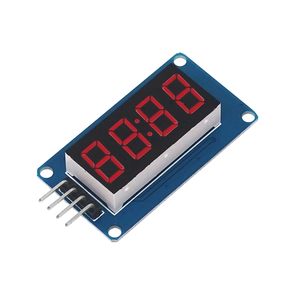 Módulo de pantalla LED TM1637 para Arduino, 7 segmentos, 4 bits, reloj de 0,36 pulgadas, tubo Digital de ánodo rojo, paquete de placa de controlador de cuatro series