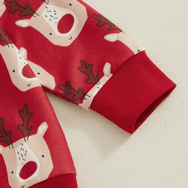 Lioraitiin-conjunto navideño para bebé, sudadera de manga larga con cuello redondo y cintura elástica, pantalones de chándal con estampado de alce de dibujos animados, 2024, 07-13