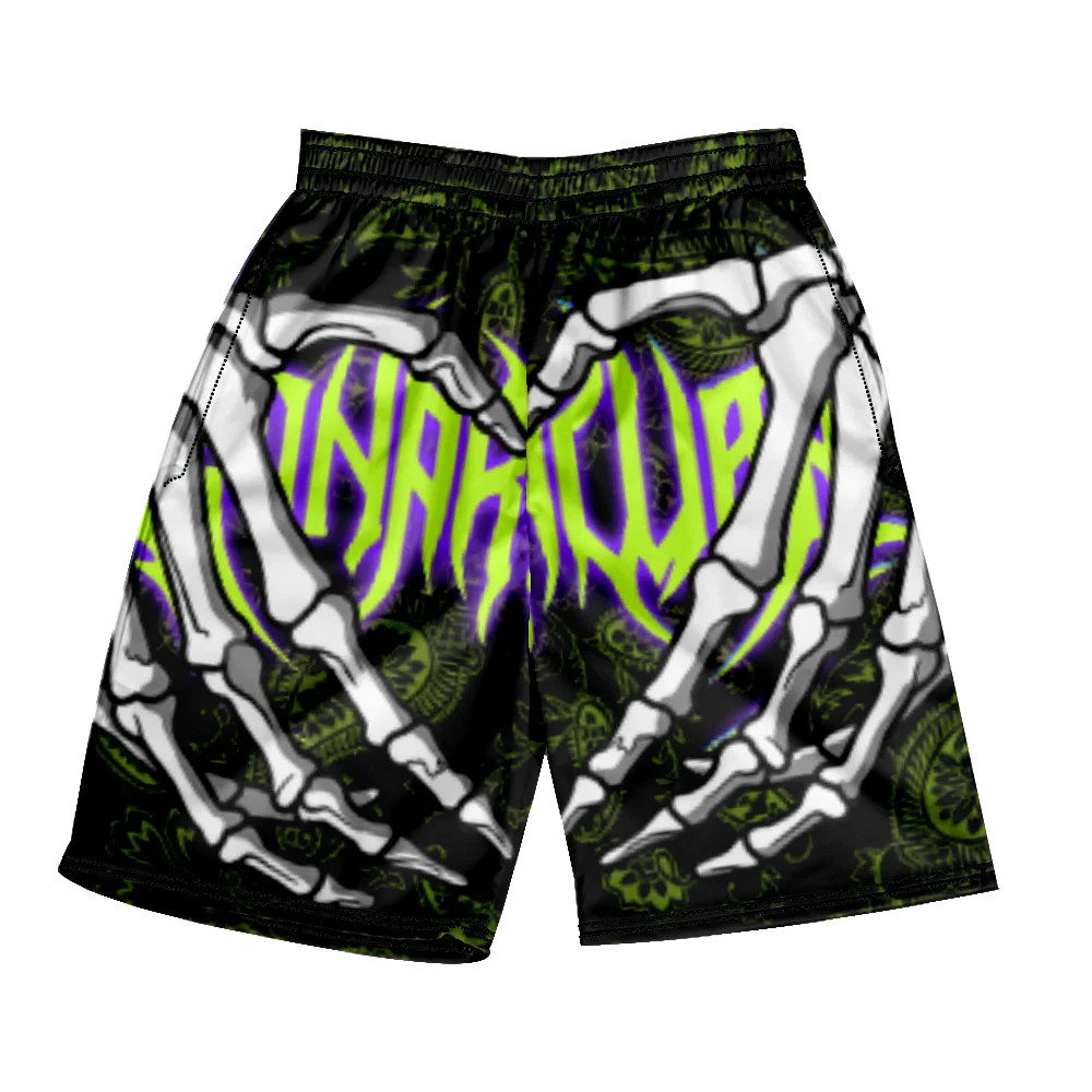 2024 sommer Klassische Schädel Strand Kurze Hosen Neue Mode Skeleton Hand Druck Männer Frauen Gym Shorts Schnell Trocknend Badehose Eis Shorts