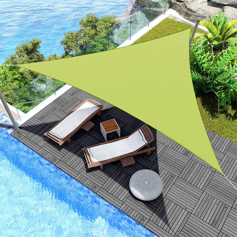 3x3x3M Folding Waterproof Triangle Sun Shade Sail Canopy  For Outdoor Activities Backyard Awning Camping Tents Shade Cloth