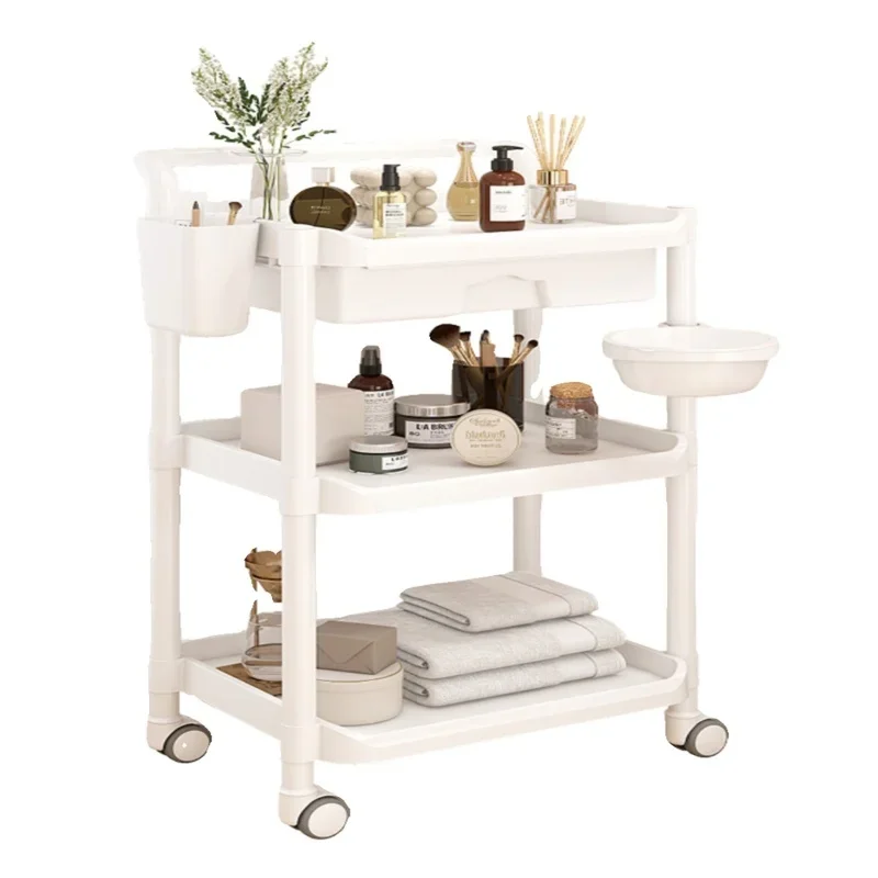 Rolling Beauty Salon รถเข็นและ Tattoo Storage Cart Lash Chariot Multi-Layer Tool Organizer สําหรับ Salons