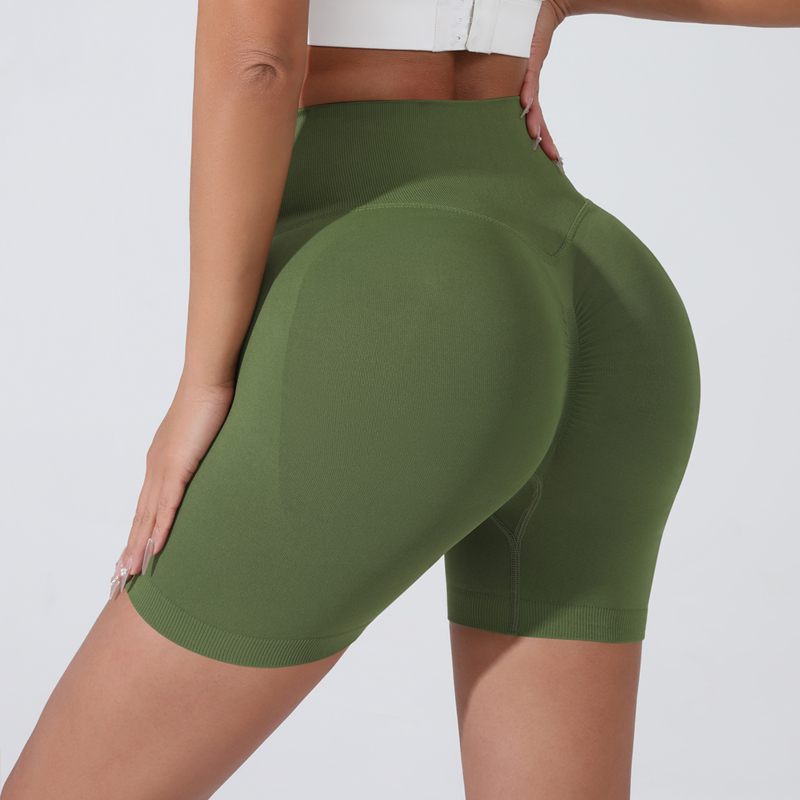 Pantalones cortos de Yoga transpirables de cintura alta para mujer, mallas cortas para correr en verano, pantalones cortos de entrenamiento para ciclismo, pantalones cortos deportivos para gimnasio