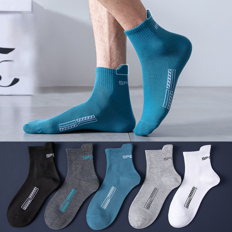 Bộ 10 Đôi Tất Cao Cấp Rất Nhiều Người Đàn Ông Vớ Giày Thoáng Khí Tất Nam Cotton Chạy Thể Thao Nam Tặng Sokken Lớn size38-45