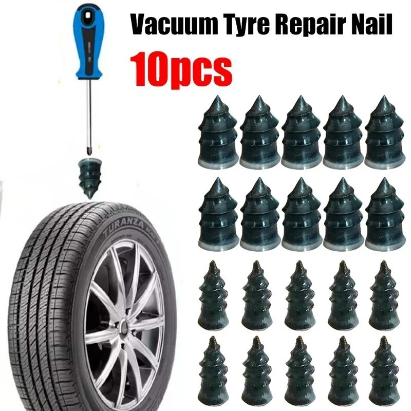 Clavos de goma sin cámara para reparación de neumáticos, 10 piezas, para coche, camión, motocicleta, Scooter, reparación de pinchazos, Universal