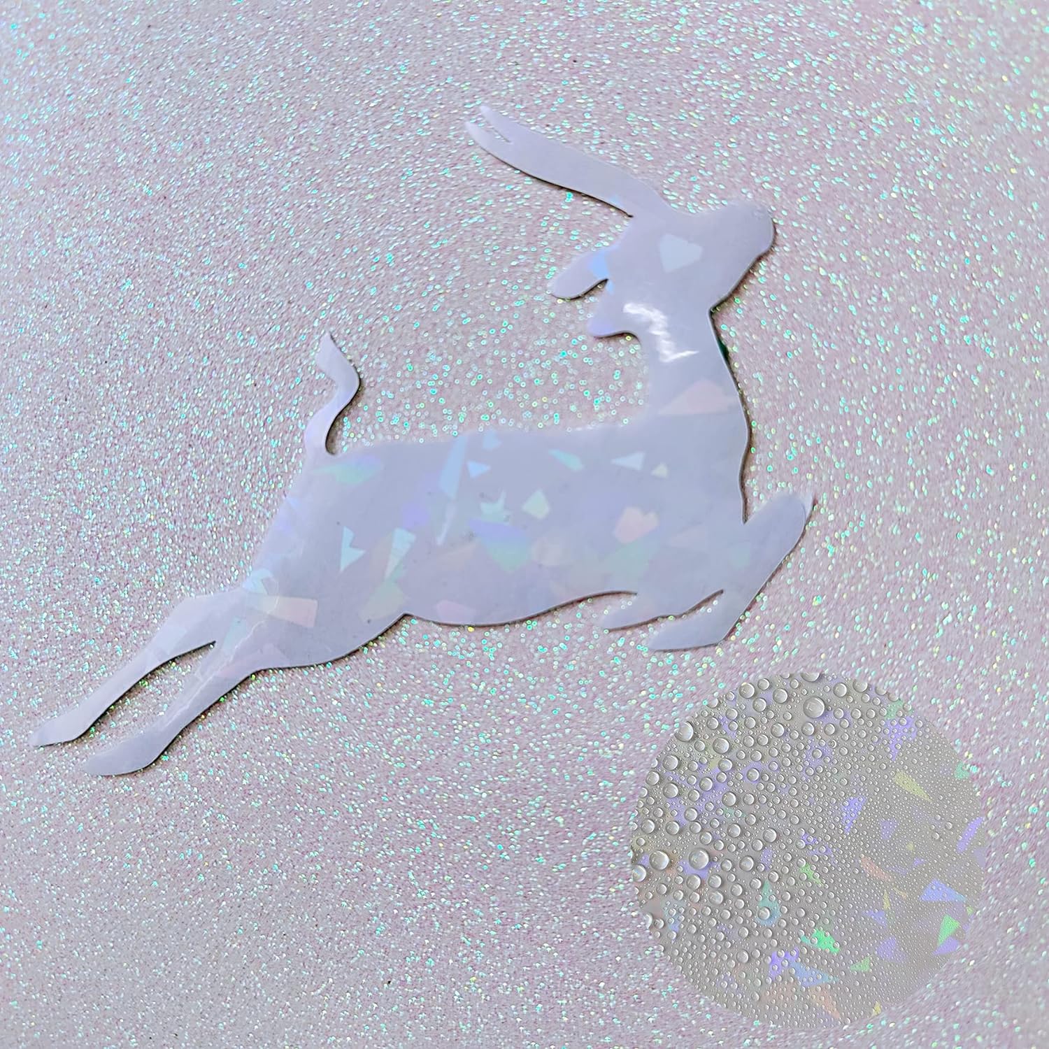 KRYON A4 20 Sheets Diamond Pattern Size:8.3x11.7 inch 210x297mm Holographic Sticker Paper Glitter Clear Cold Laminating Film