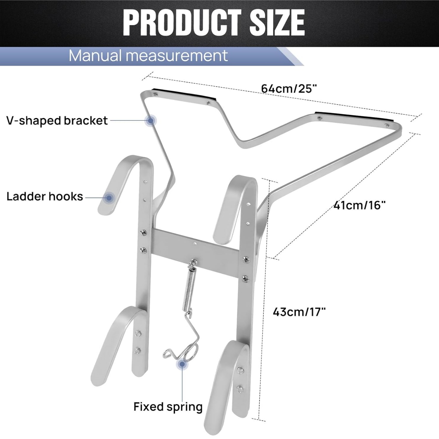 BRIEFNESS V-Shaped Ladder Bracket Tool Ladder Accessory Bracket Stabiliser For Corners, Walls, Windows, Trees