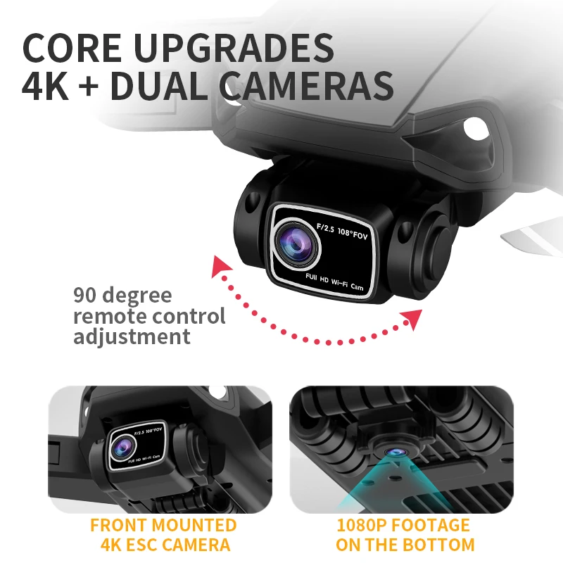 L900 PRO SE Drone 4K Profesjonalny GPS 5G WIFI Bezszczotkowy silnik Podwójna kamera Dron Fodable RC Quadcopter FPV Helicopter L900 SE MAX