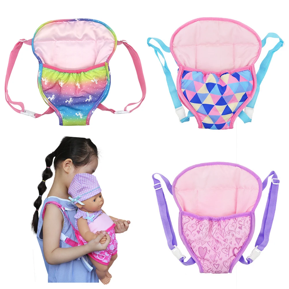 Puppen gehen Trage tasche für 40-46cm Baby puppe neugeborene Puppe, 16-18 Zoll Puppe Rucksack Tasche