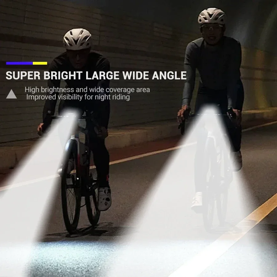 Fahrradscheinwerfer 9-LED-Fahrrad-Frontlicht Typ C wiederaufladbare Fahrradlampe Ultraleichte Lenkerlichter Wasserdichte Fahrrad-Taschenlampe