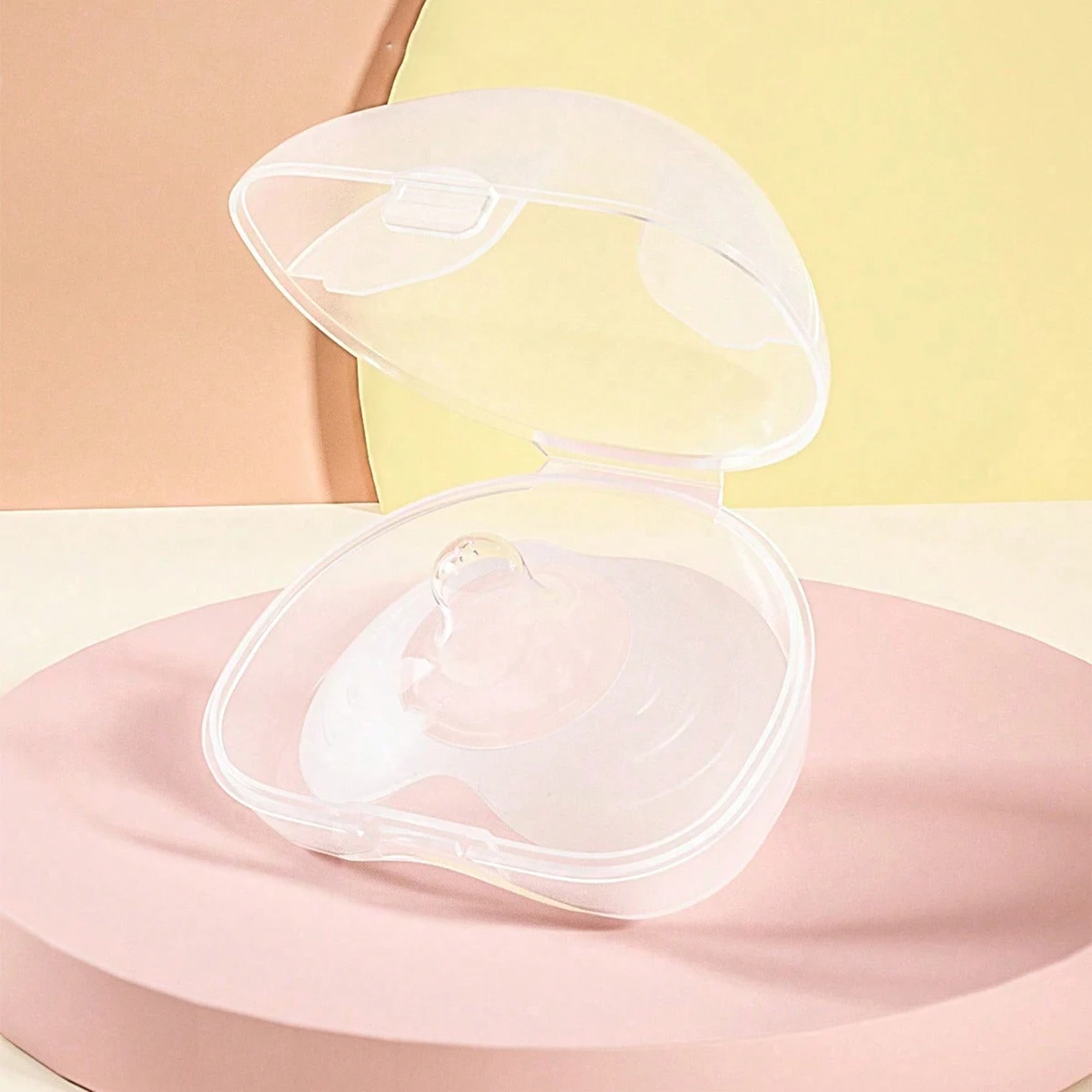 2 unidades/pacote novos protetores de mamilo de silicone com caixa, protetores de mamilo de amamentação, casca macia de mama, capas de mamilo