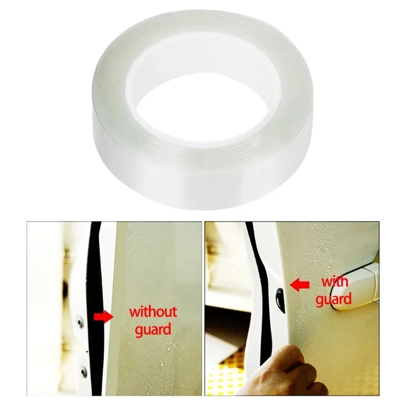 1.5 cm x 5 m Verf Beschermfolie Deur Kras Protector Anti-kras Wrap Sticker Autodeur Randen Guard Styling lijstwerk