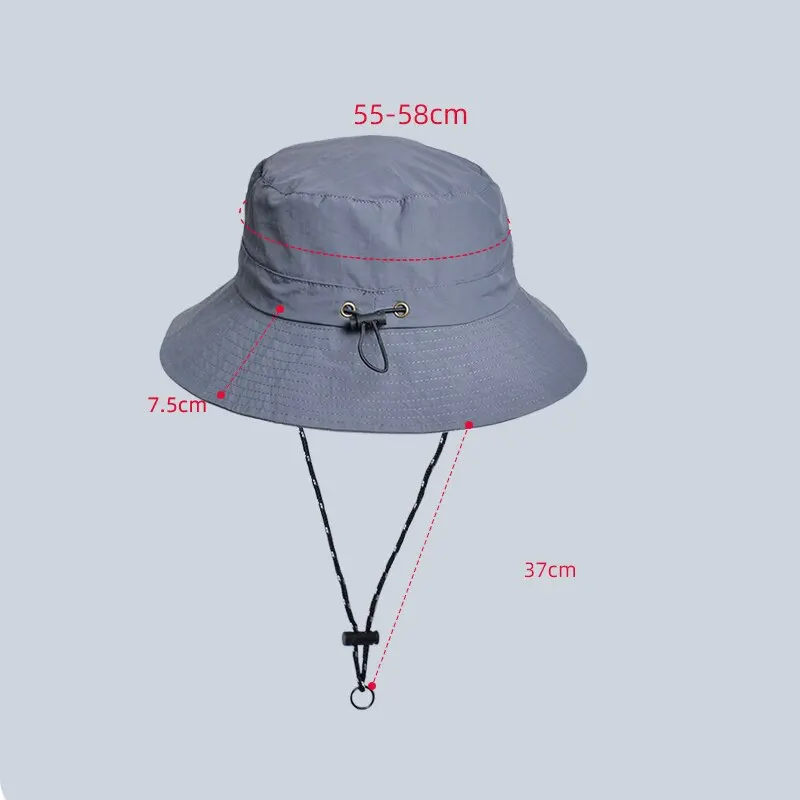 男性と女性のための防水フィッシャーマンハット,アンチUV保護,サンキャップ,パナマバケット,キャンプ,ハイキング,登山,夏