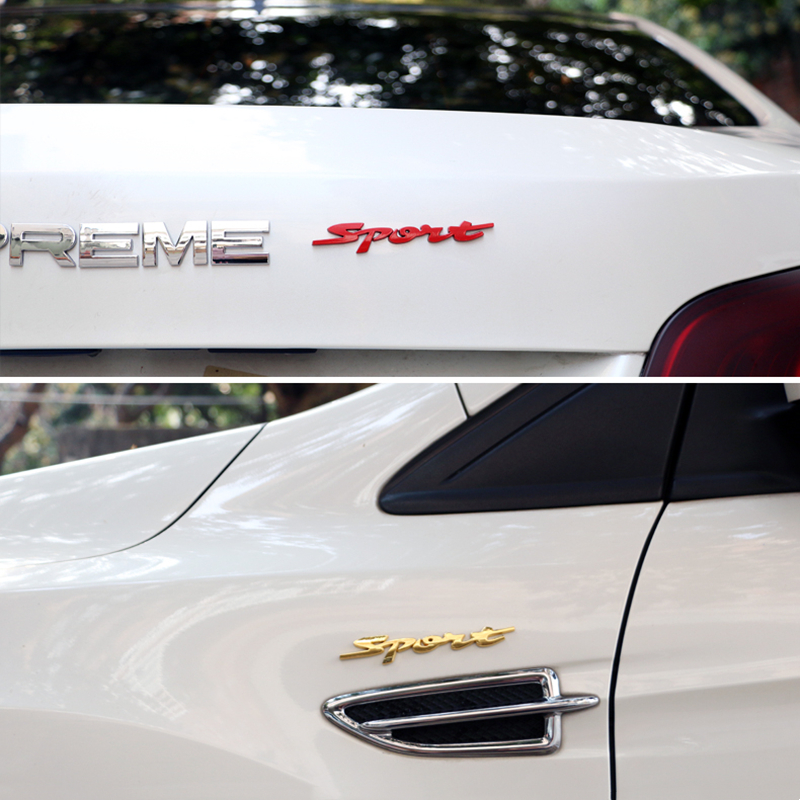 トランク用3Dメタルステッカー,車のレーシングスポーツワードステッカー,防水ロゴ,エンブレムステッカー,カーアクセサリー