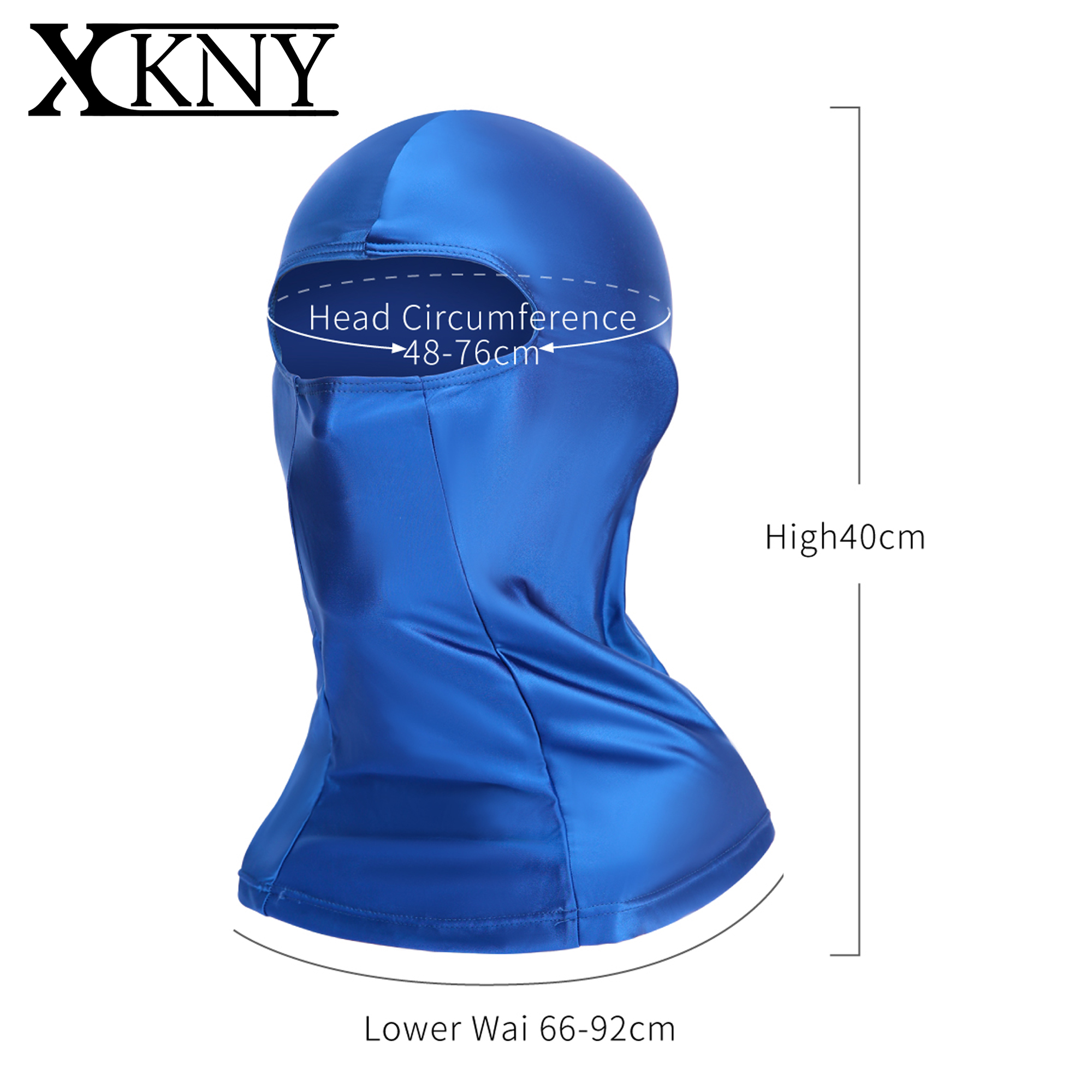 XCKNY glossiness series Full Face Mask Silk Smooth Extended Neck Protection ด้านนอกขี่จักรยานกีฬาซาติน glossy Head Cover AMORESY