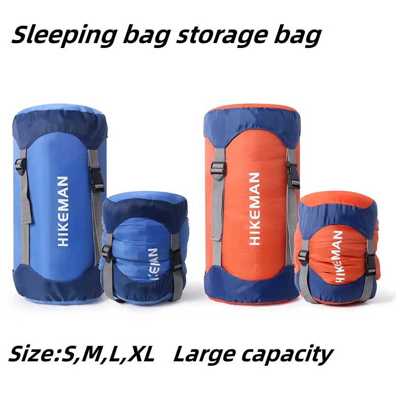 Saco de dormir, bolsa de almacenamiento de compresión para acampar al aire libre, bolsa de almacenamiento impermeable multiusos, bolsa de almacenamiento ultraligera portátil
