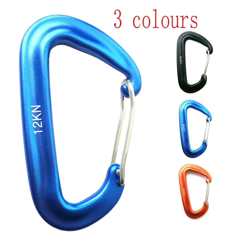 12KN Võng Chó Kẹp An Toàn Caro Khóa Cắm Trại Đi Bộ Đường Dài Móc Tự Động Khóa Wiregate Cân Bằng