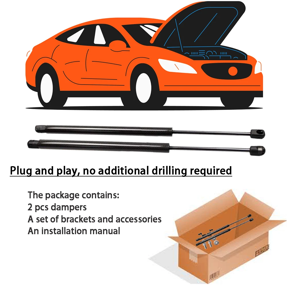 Hood Struts For Toyota Yaris Cross XP210 2020-2024 Front Bonnet Modify Lift Support Shock Dampers Spring Piston Rods