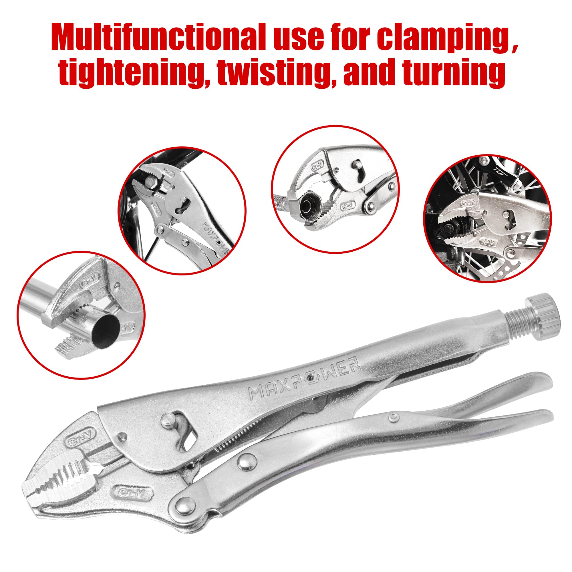 Powerful Pliers, Multifunctional Pressure Pliers, Heavy-duty Tools, Industrial Grade Fixed Circular Mouth Force Wrench, C- type
