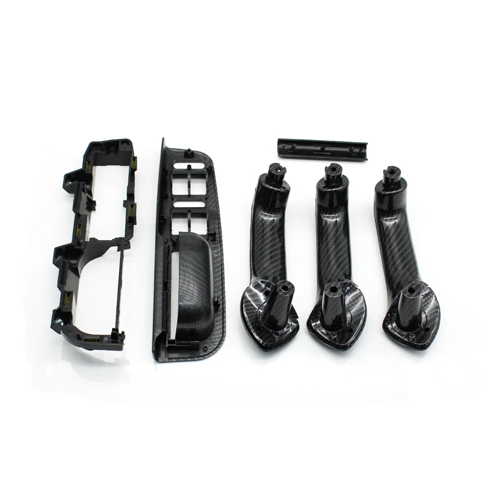 Carbon Fiber LHD Car Front Rear Left Right Door Pull Grab Handle For VW Bora Golf 4 MK4 Jetta 1999 2000 2001 2002 2003 2004