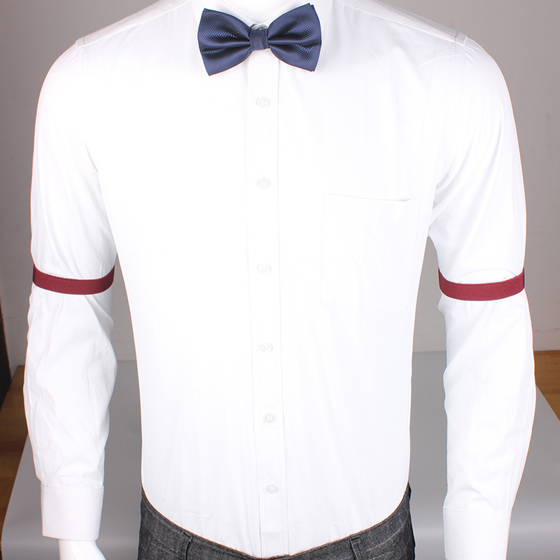 Brazalete elástico para hombre y mujer, soporte para manga de camisa, brazaletes ajustables a la moda, bandas para fiesta, accesorios de ropa de boda, 2 uds.