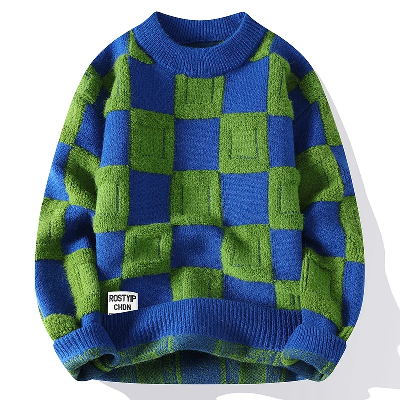 Marke Kleidung Männer Pullover Harajuku Mode Gestrickte Hip Hop Streetwear Pullover Übergroßen Casual Oansatz Vintage Pullover 4XL-M