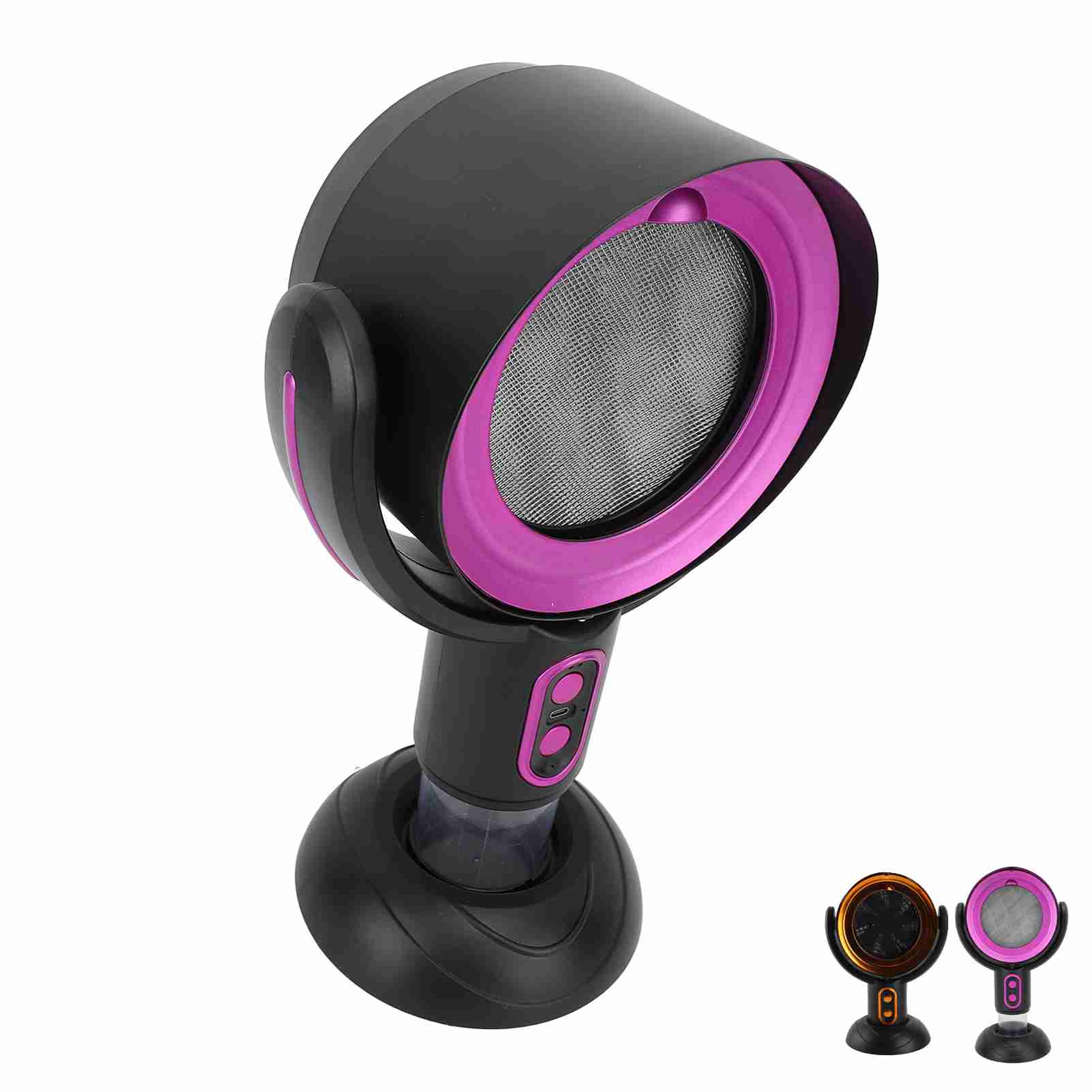 Desktop Range Hood 3000mAh 5V Portable Kitchen Exhaust Fan Space Saving 2 Speed 8W ABS for Camping