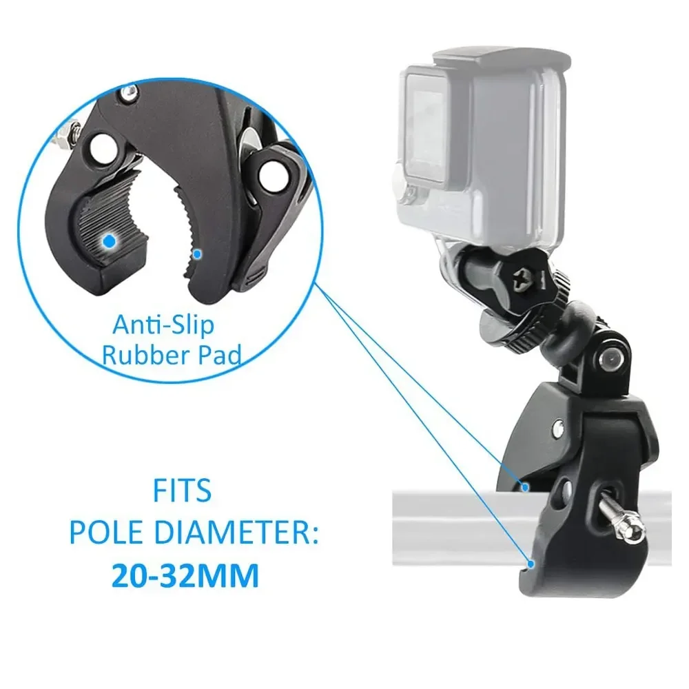 For Gopro 12 11 10 9 8 7 6 5 Bicycle Motorcycle Handlebar Mount Bracket for Go Pro DJI Insta360 SJCAM Holder Action Camera