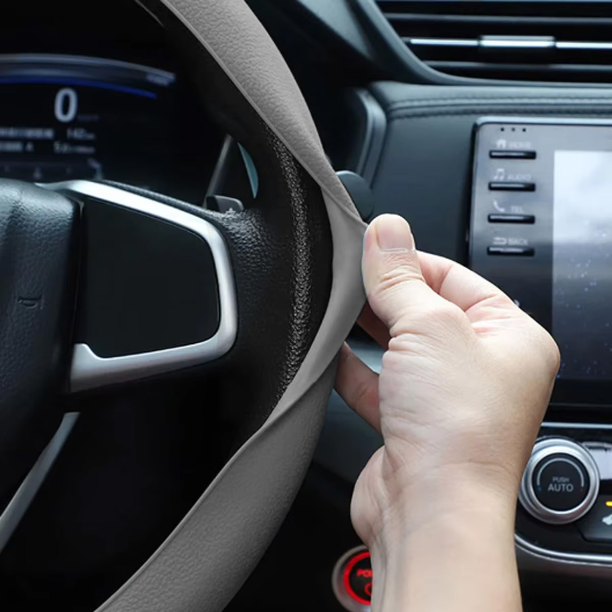 Capa protetora de silicone para volante automotivo, capa protetora decorativa para volante, silicone macio, multicolorido